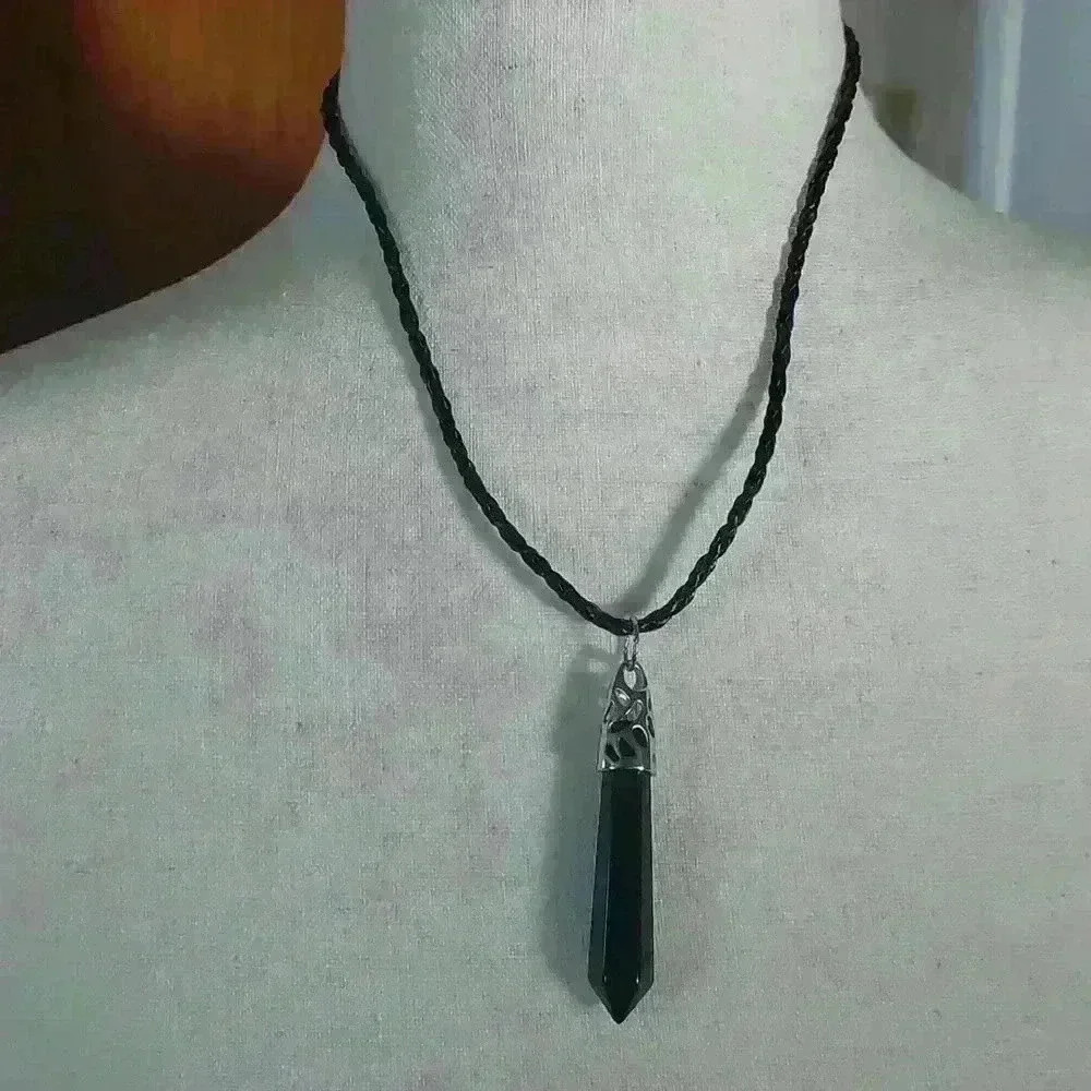 🍁Obsidian stone necklace